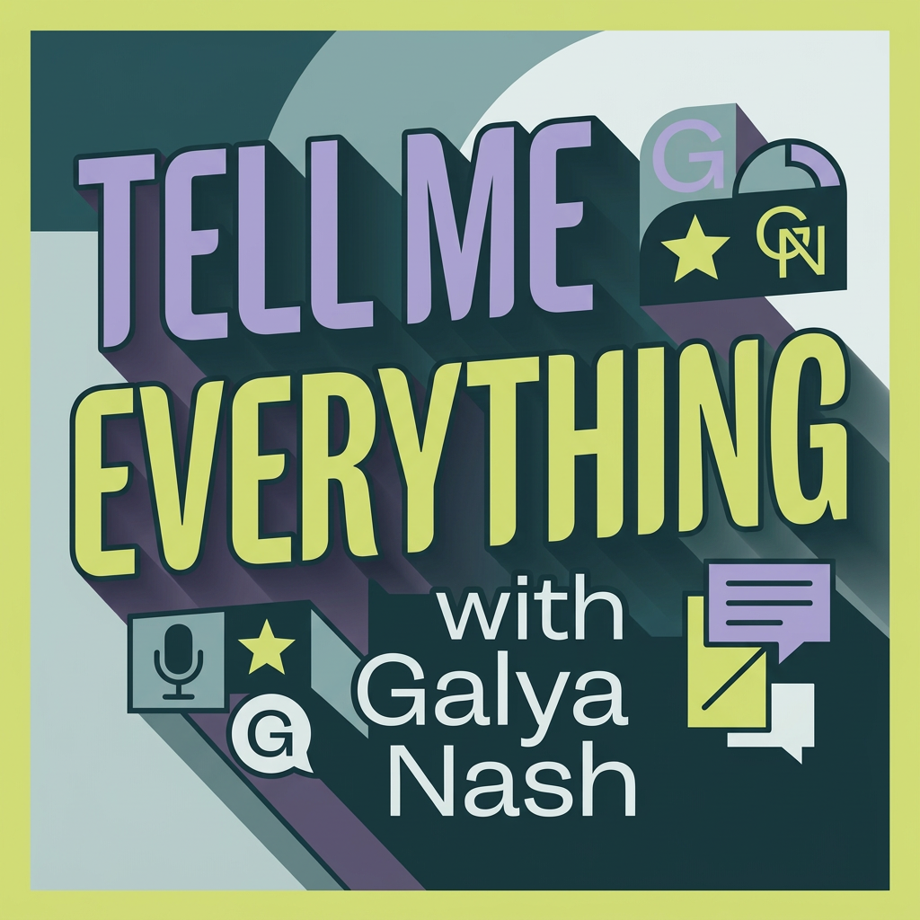 Podcast cover art (colorful & bold)